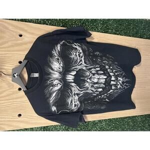Gildan Graphic Skull T-Shirt Black